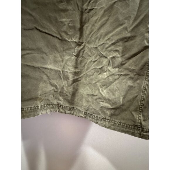 Vintage Olive Green Canvas Military Cargo Lined Field Jacket 257-AJC XXL Heavy - Picture 5 of 14